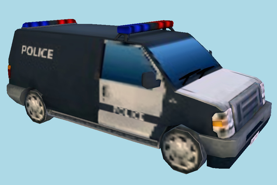 Cities: Skylines Police Van 3d model